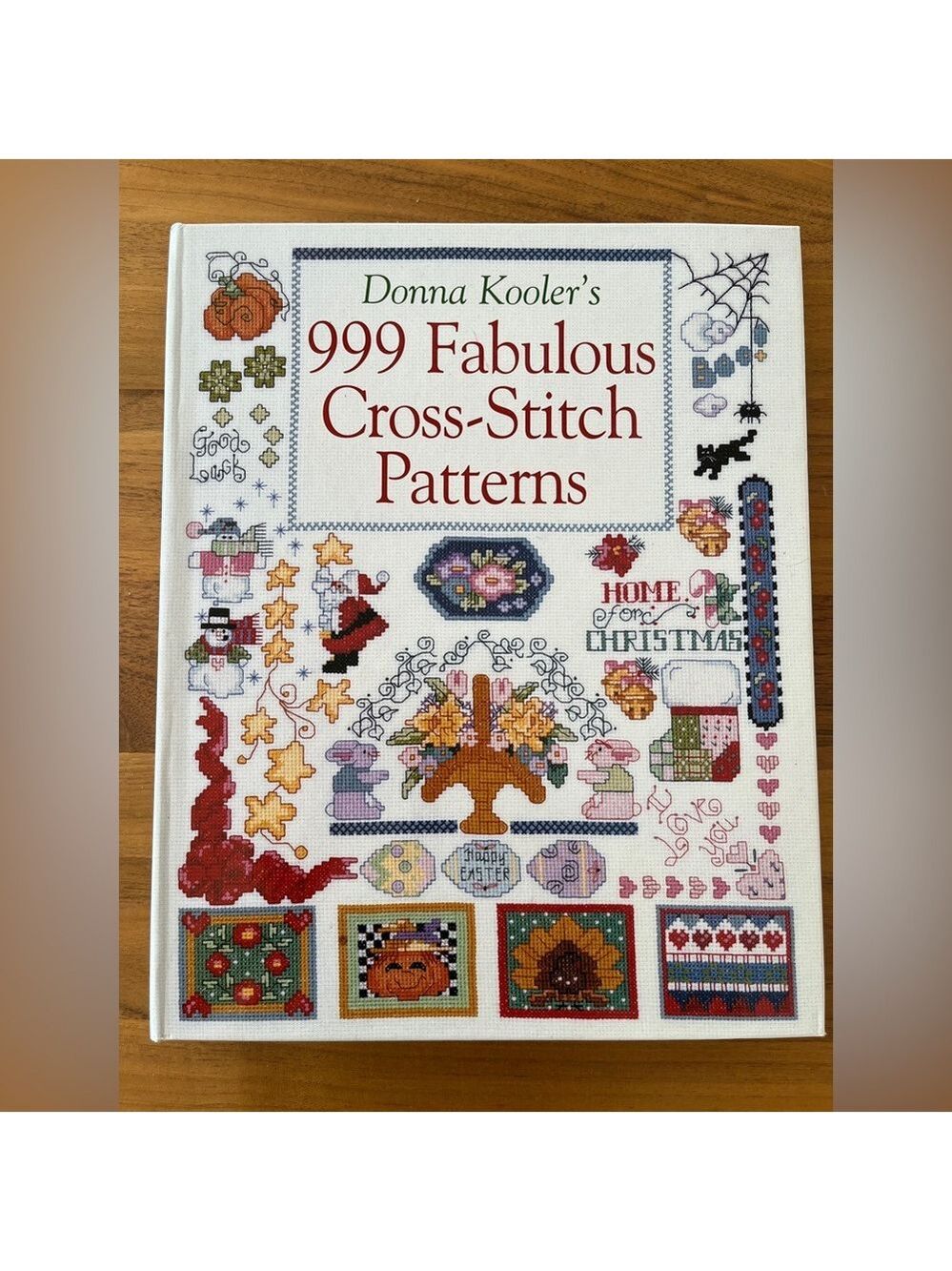 DONNA KOOLER 999 Fabulous Cross Stitch Patterns Coil Lay Flat Hard Cover Book